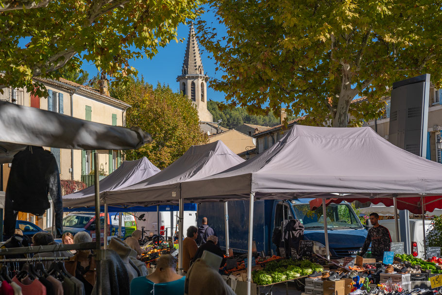 Bild: Markt in Cadenet, in der Provence