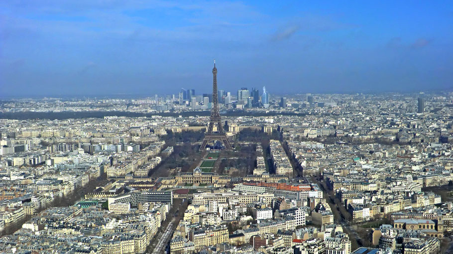 Bild: Blick vom Tour Montparnasse auf den Eiffelturm