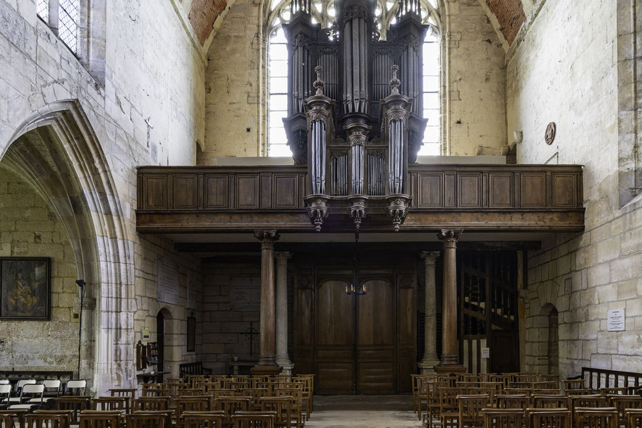 Bild: Die Orgel in der Collégiale Notre-Dame-de-l'Assomption in Écouis  