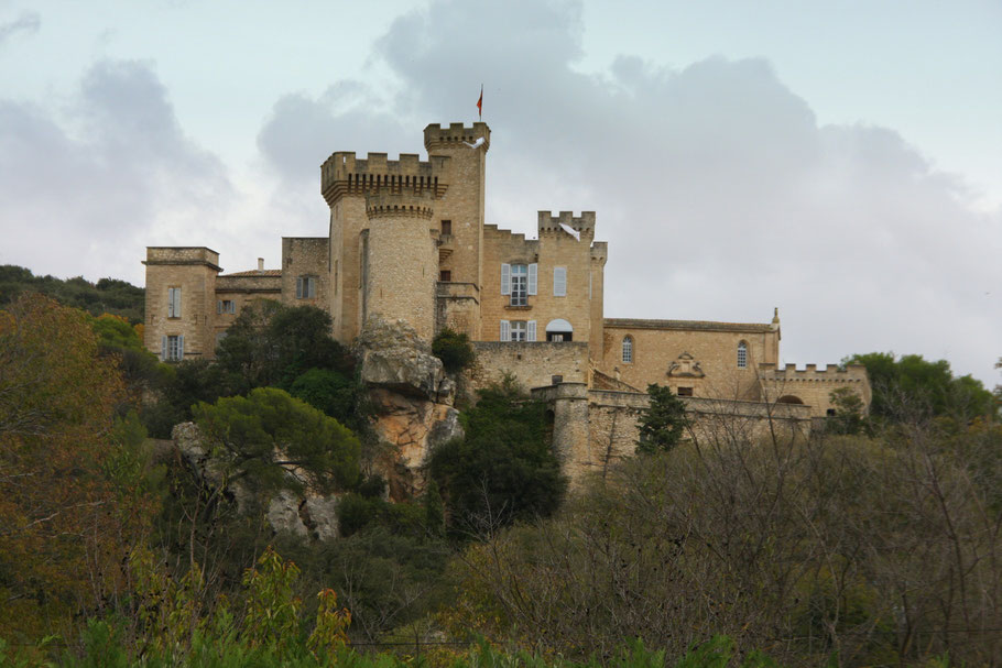 Bild: Blick auf Château de la Barben