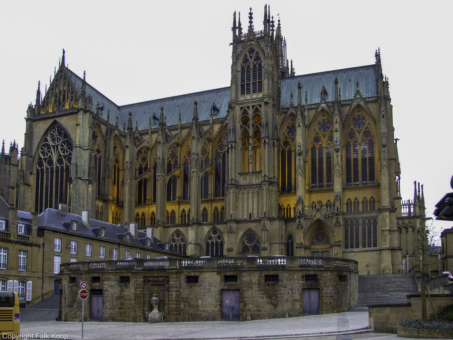 Bild: gotische Kathedrale Saint-Étienne de Metz in Metz, Frankreich