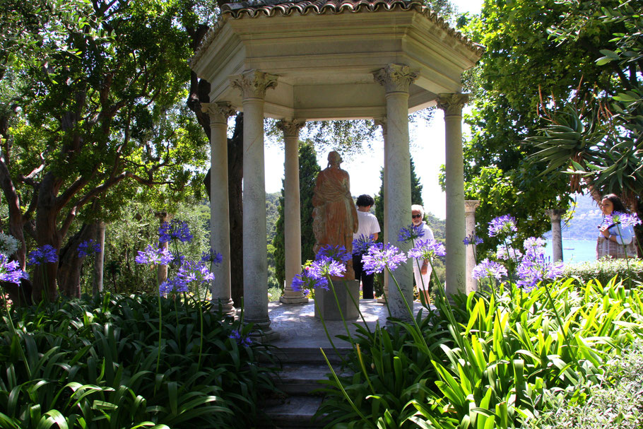 Bild:im französischen Garten des Musée Ephrussi de Rothschild