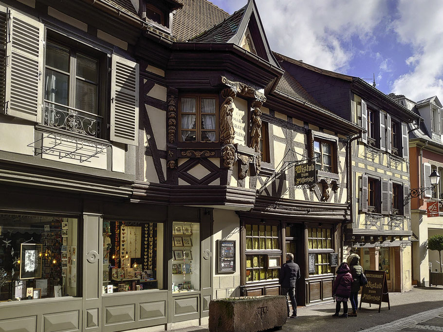 Bild: Pifferhus in Ribeauvillé im Elsass, Frankreich