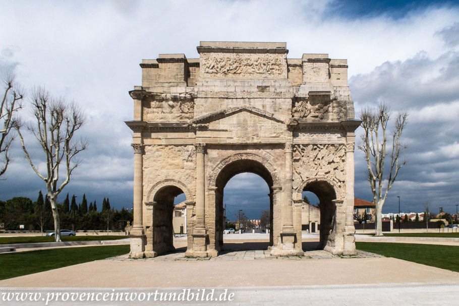 Bild: Arc de Triomphe in Orange, Triumphbogen in Orange