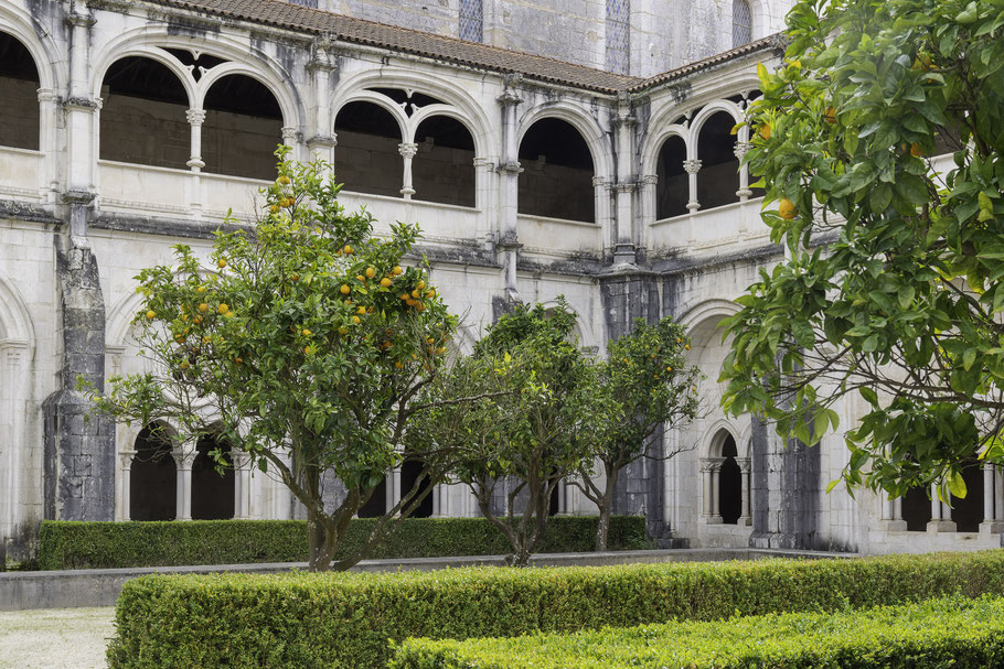 Bild: Der Kreuzgang oder auch das Klaustrum in der Mosteiro de Santa Maria de Alcobaça