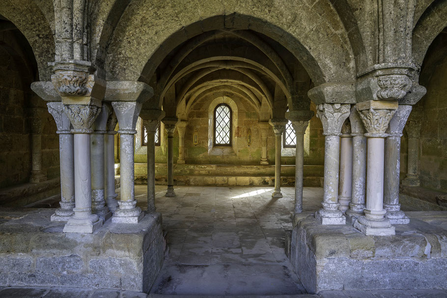 Bild: Kapitelsaal in der Abbaye de Fontfroide