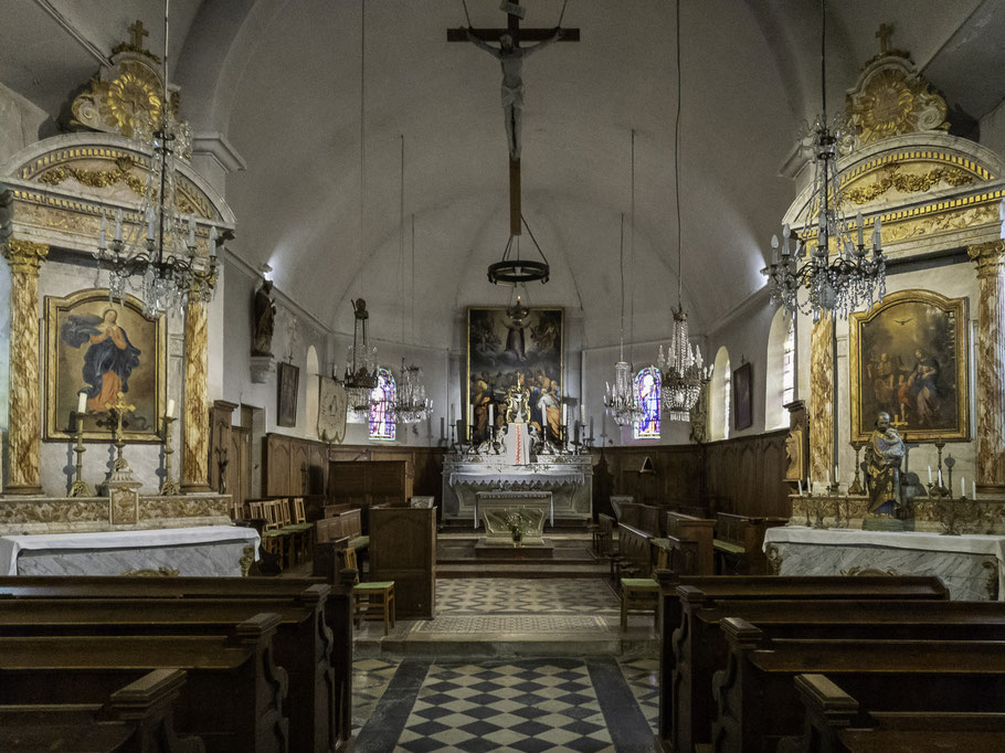 Bild: Im Innern der Église Saint-Nicolas in Beuvron-en-Auge