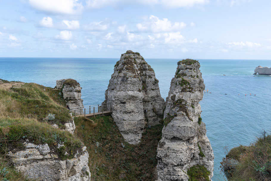 Bild: Felsenküste Étretat, Eingang zur Chambre des Demoiselles  