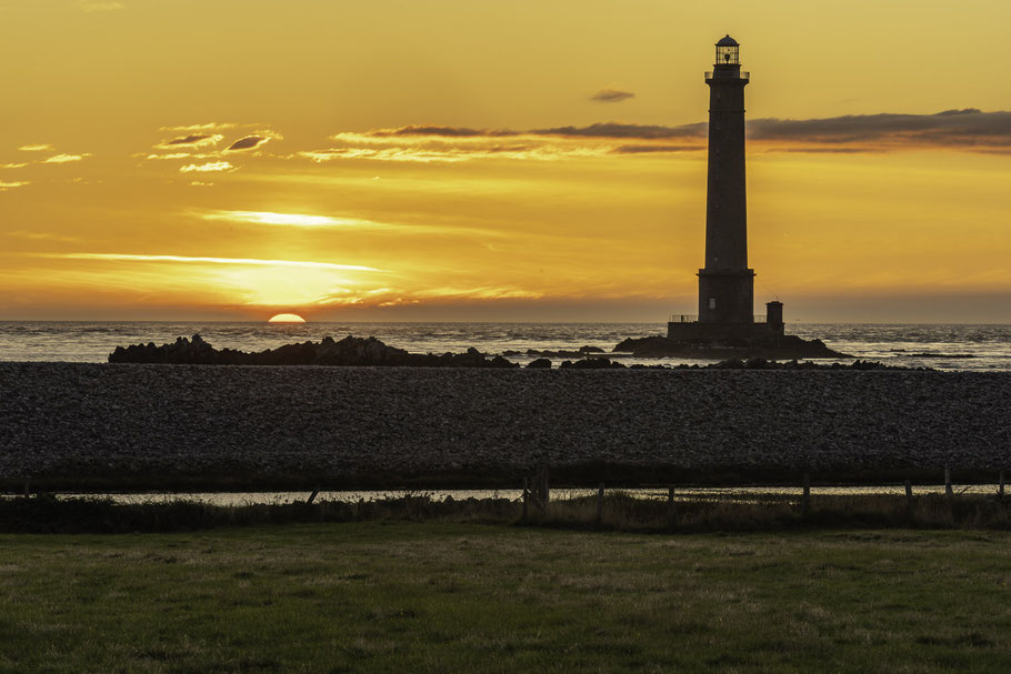 Bild: Abendstimmung am Phare de Goury oder auch Phare de la Hague bezeichnet