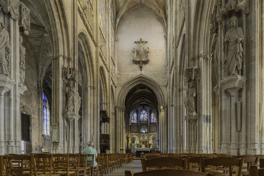 Bild: Im Innern der Collégiale Notre-Dame in Vernon, Normandie