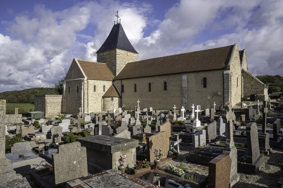 Bild: Église Saint Valery auf dem Cimetière marin de Varengeville-sur-mer