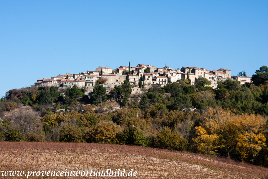 Bild: Blick auf Grambois im Luberon, Vaucluse, Provence