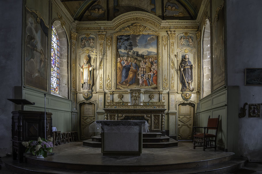 Bild: Lanloup mit Église Saint-Loup in der Bretagne 