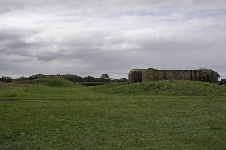 Bild: Bunkeranlagen bei den Batteries Longues-sur-Mer