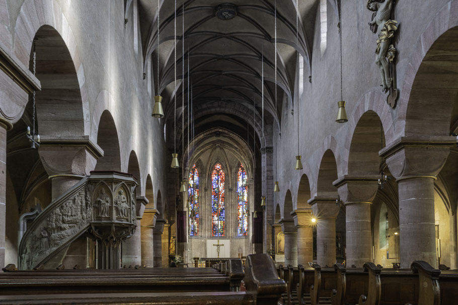 Bild: Blick in das Innere der Église Saint-Georges in Haguenau