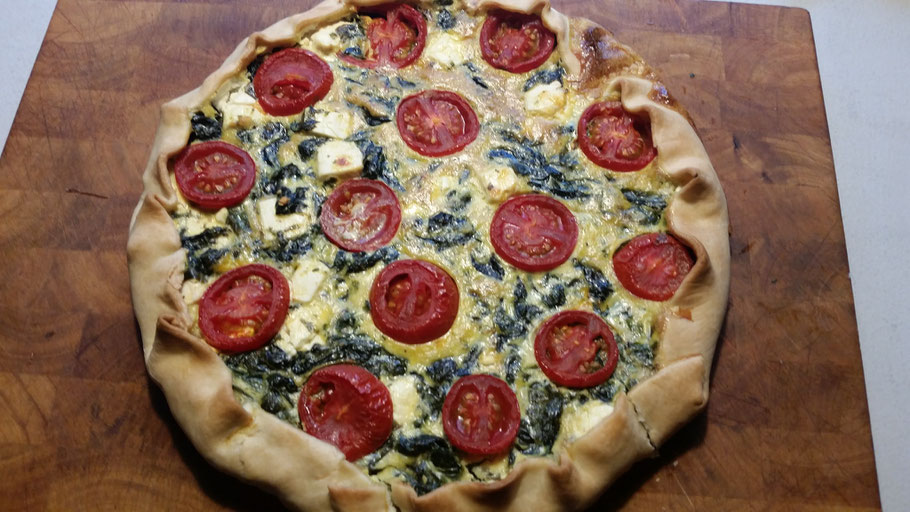 Bild: Rezept Quiche d'Épinard, Tomates, Feta 