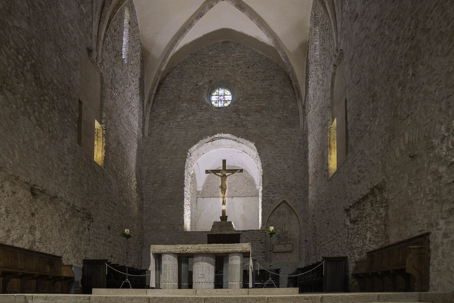 Bild: Chor in der Kirche der Abbaye Saint-Michel-de-Cuxa