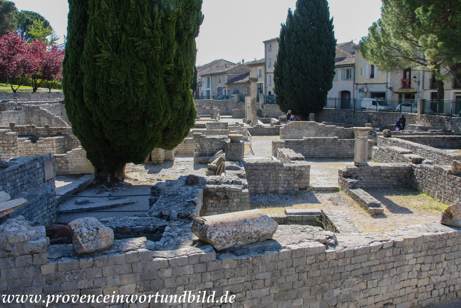 Bild: Römische Ausgrabungen in Vaison-la-Romaine, Quartier de Puymin, Maison à l´Apollon lauré