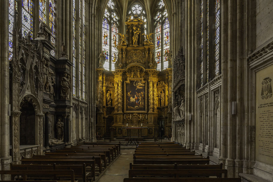 Bild: Die Marienkapelle hinter dem Chor in der Cathédrale Notre-Dame de Rouen in Rouen