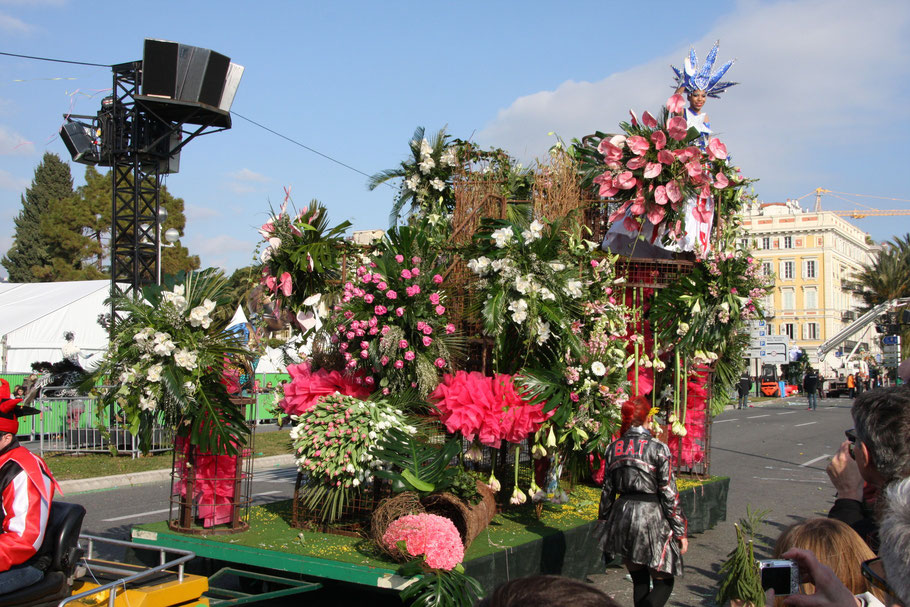 Bild: Blumencorso beim Karneval in Nice (Nizza)