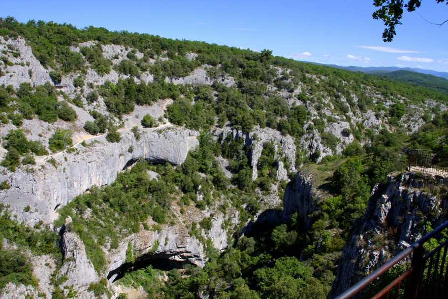 Bild: Blick in die Gorges d´Oppedette 