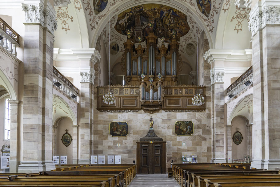 Bild: Abtei- und Pfarrkirche Ebersmünster im Elsass, Frankreich