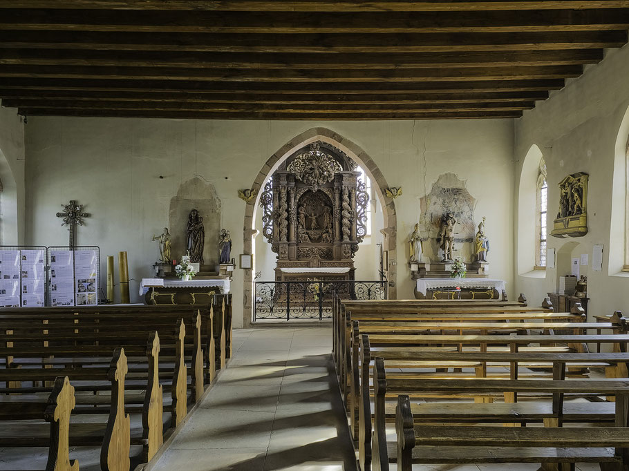 Bild: Blick in das innere der Chapelle Notre-Dame de Dambach-la-Ville