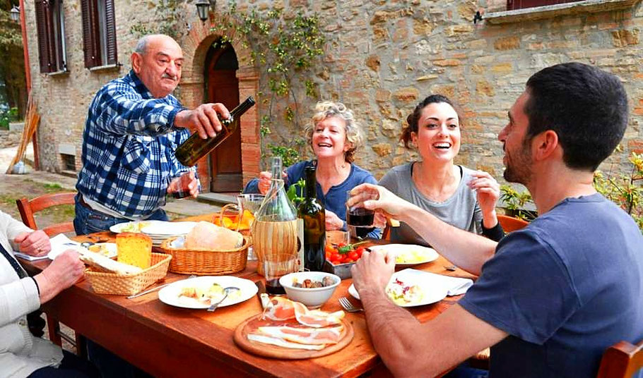 Eat with Locals in Taormina Hearty Dinner in Sicilian Family