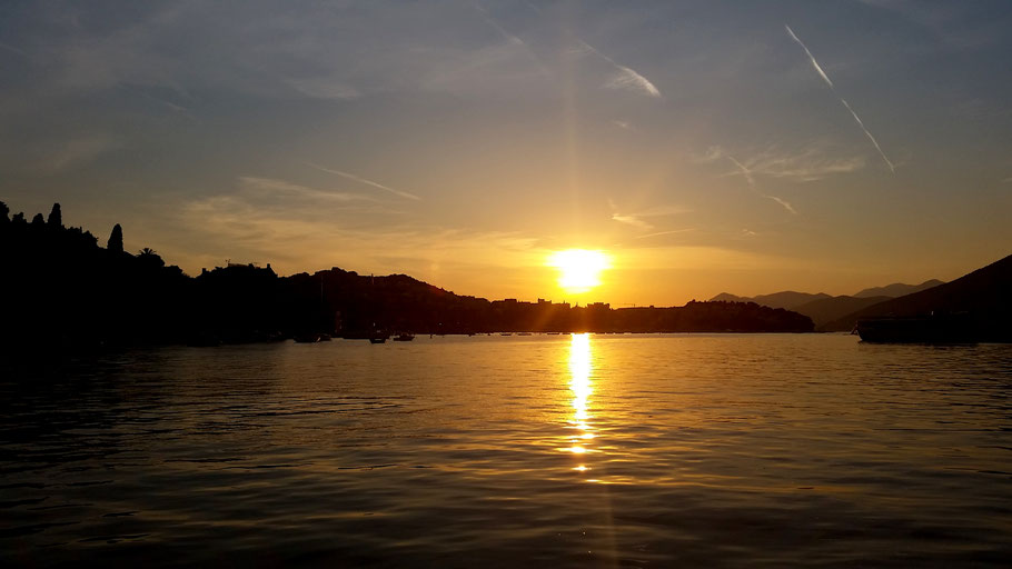 Zonsondergang Dubrovnik
