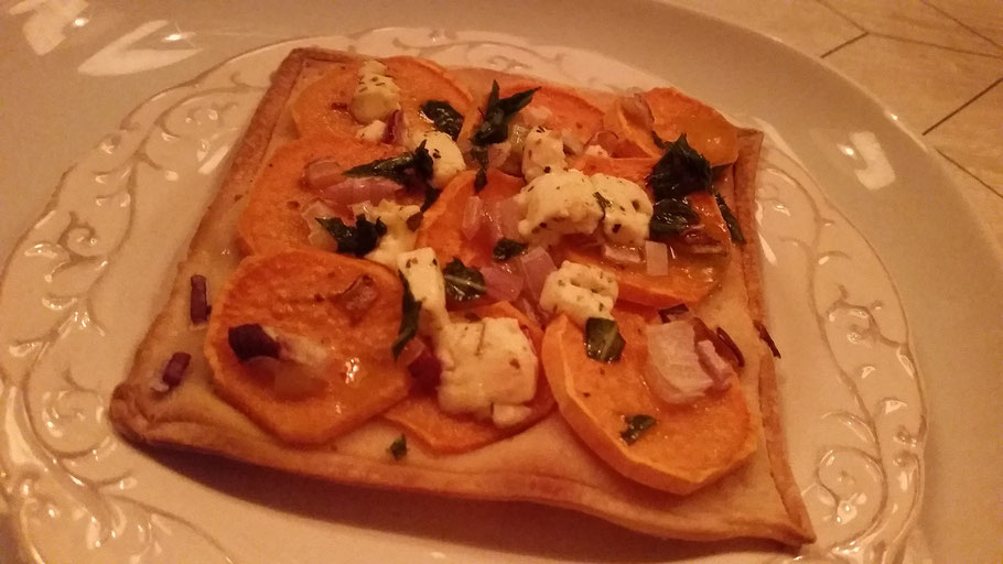 Voorgerecht met zoete aardappel