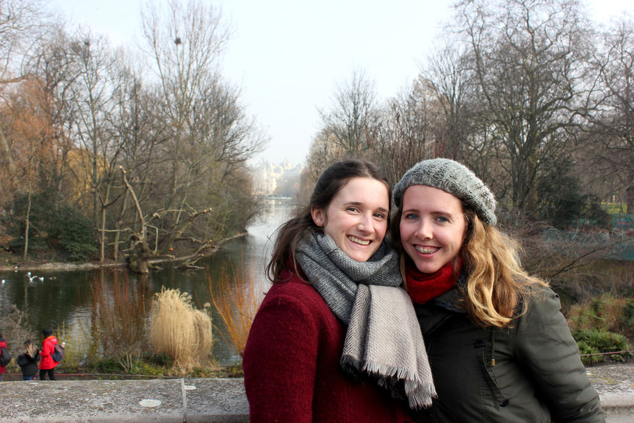 Veerle en Janneke in Londen