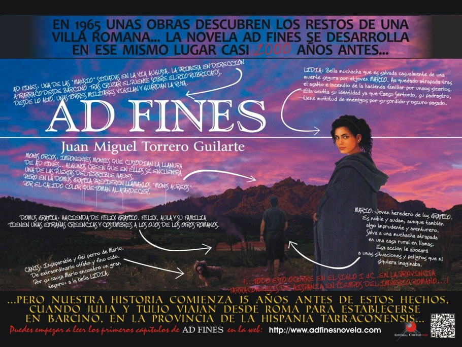 Cartel promocional de la novela Ad Fines (2013)