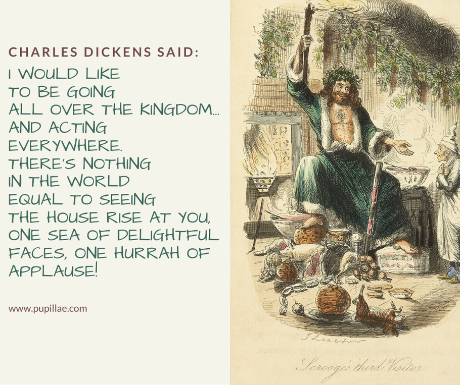 Charles Dickens quote about acting