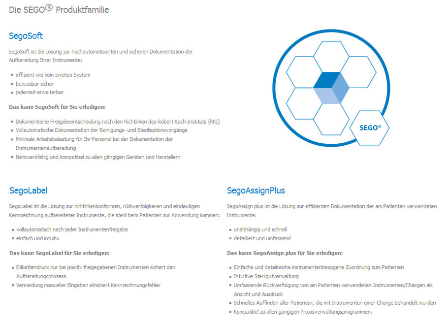 Wimmer Sterilisationstechnik verwendet SegoSoft, SegoLabel, SegoAssign plus - Software von comcotec 