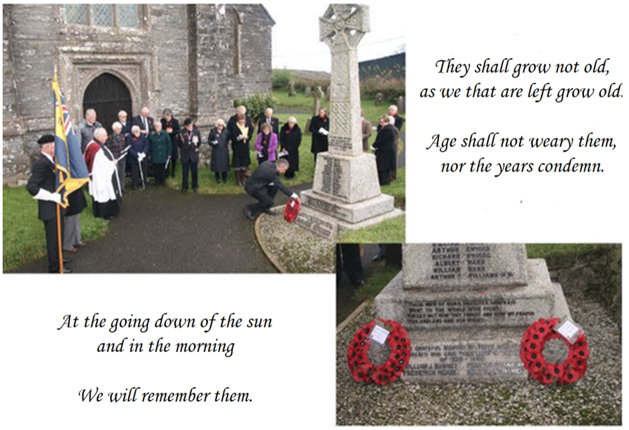 Photo Montage of Remembrance Day Service