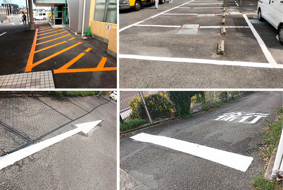 北九州市の駐車場ライン引き(区画線工事)なら有限会社フィンテックにお任せください