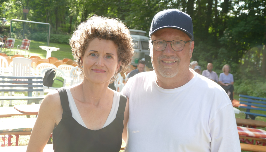 Jenny und Bernhard Breuninger freuten sich über den Erfolg ihres ersten Open Air-Konzertes, das sie perfekt vorbereitet hatten