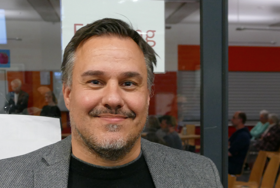 Sven Pienkoss ist einer der Initiatoren gegen den Aufstellungsbeschluss für das „Parkquartier"