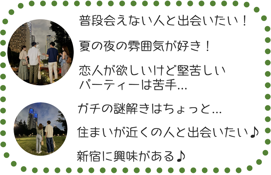 新宿　婚活　謎解き
