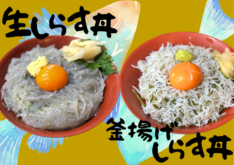 生しらす丼・釜揚げしらす丼