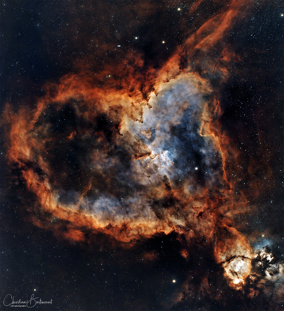 IC 1805, la nébuleuse du Cœur