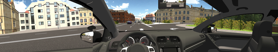 180 Grad Ansicht in unserem Fahrsimulator in Köln Mülheim und Schildergasse