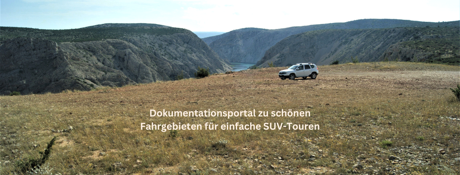 Dokumentationsportal zu Fahrgebieten für einfachen SUV-Touren - SUV-Roadtrip