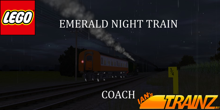 The LEGO Emerald Night Train Coach: The Coach from the Emerald Night Train set by LEGO