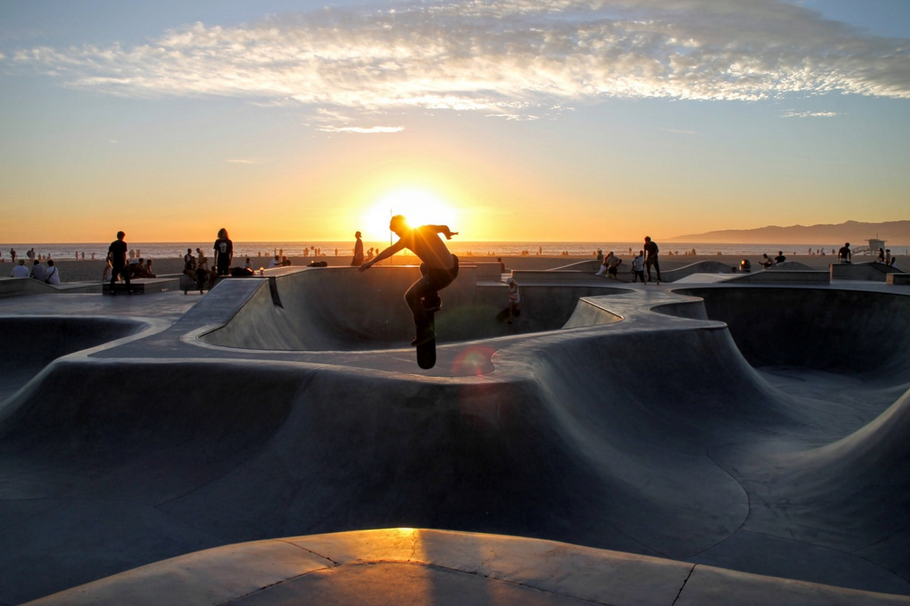 A picture of a skatepark