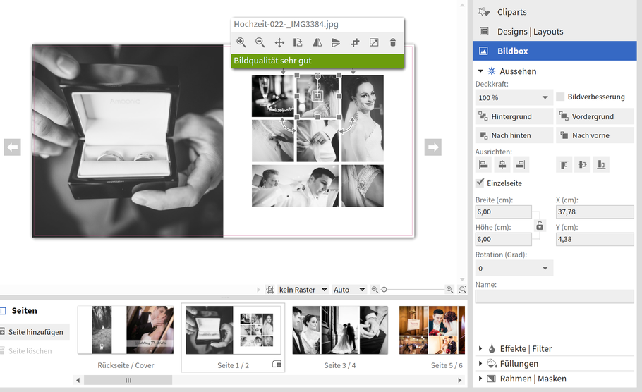 ROVA Design - Photography - Wedding Portfolio - Saal Digital - Ifolor Test