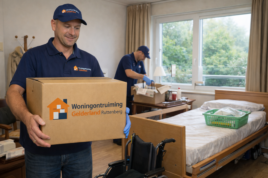 Woningontruiming van een woning in Gelderland. Woningontruiming Gelderland levert woningen leeg en bezemschoon op voor makelaar of overdracht.