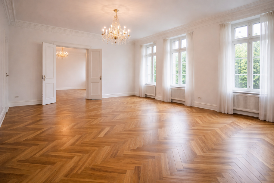 Wir hinterlassen jede Wohnung nach der Entrümpelung vollständig geräumt, sauber und bereit für die Abnahme.