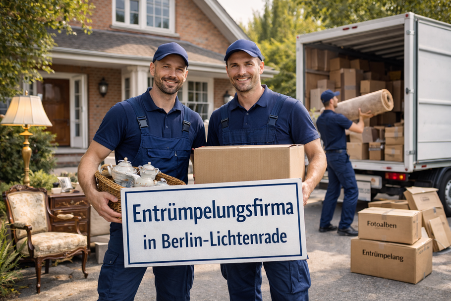 Professionelle Entrümpelungsfirma in Lichtenrade – strukturierte Organisation, Verwertung und diskrete Haushaltsauflösung.