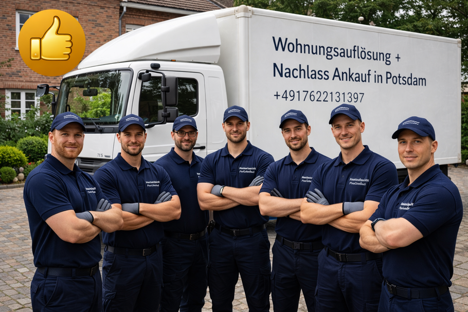 Team für Haushaltsauflösung Potsdam. Wohnungsauflösung und Nachlass Ankauf vor Ort.